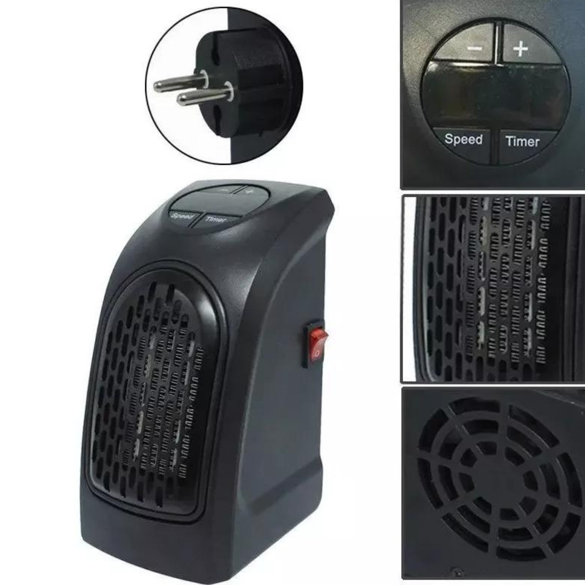 Calefactor Portátil Recargable 220V/12V - Auto y Hogar con Control Remoto