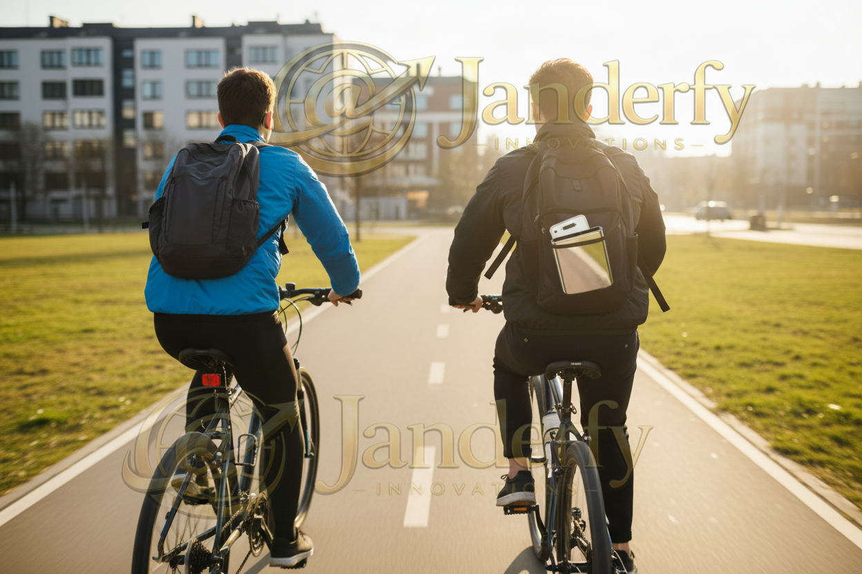 Power Bank con carga solar en bicicleta - Janderfy Innovations