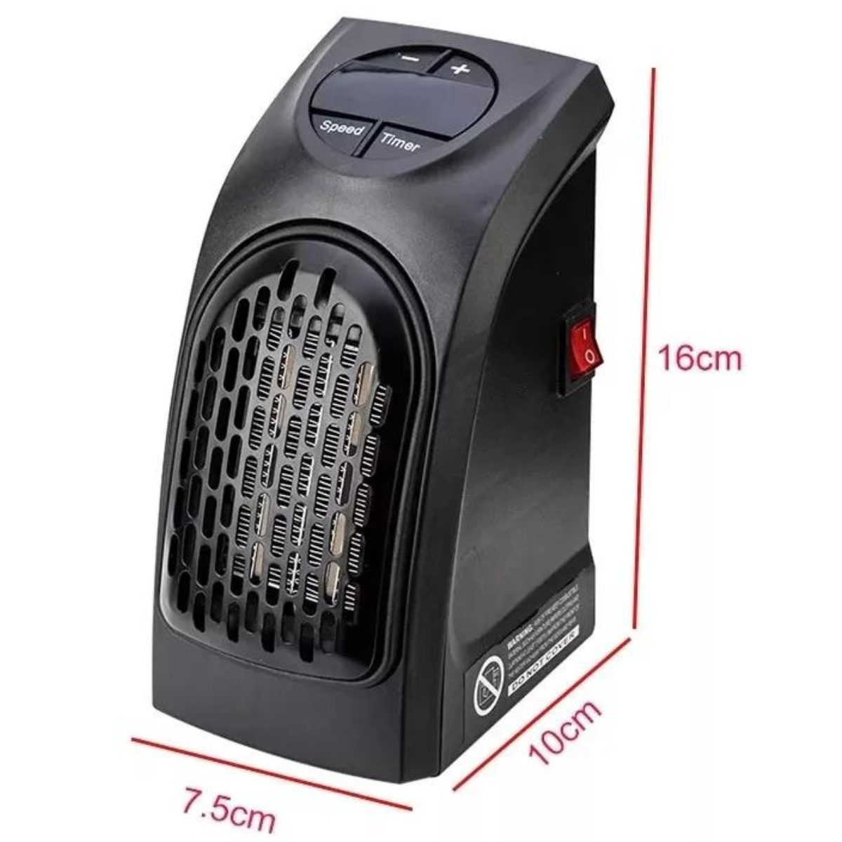 Calefactor Portátil Recargable 220V/12V - Auto y Hogar con Control Remoto